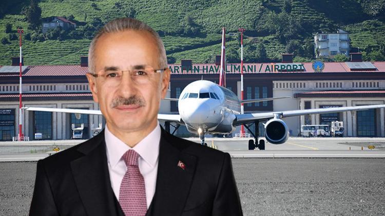 Bakan Uraloğlu açıkladı: Rize-Artvin Havalimanı’nı 2,3 milyon yolcu kullandı