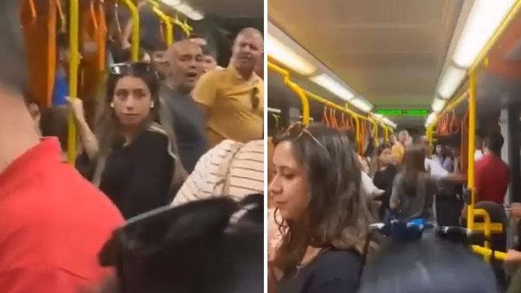 Bursa'da metroda yer verme kavgası