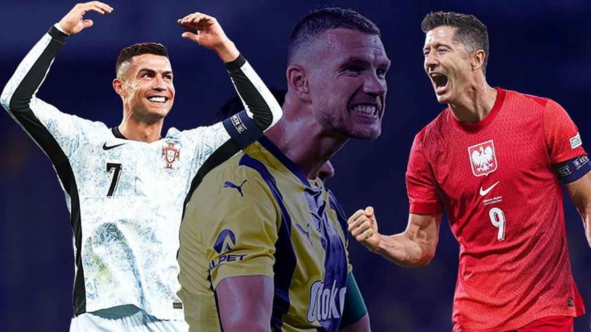 Dzeko'dan Ronaldo ve Lewandowski'ye tarihi çalım! Dünyanın en iyisi oldu