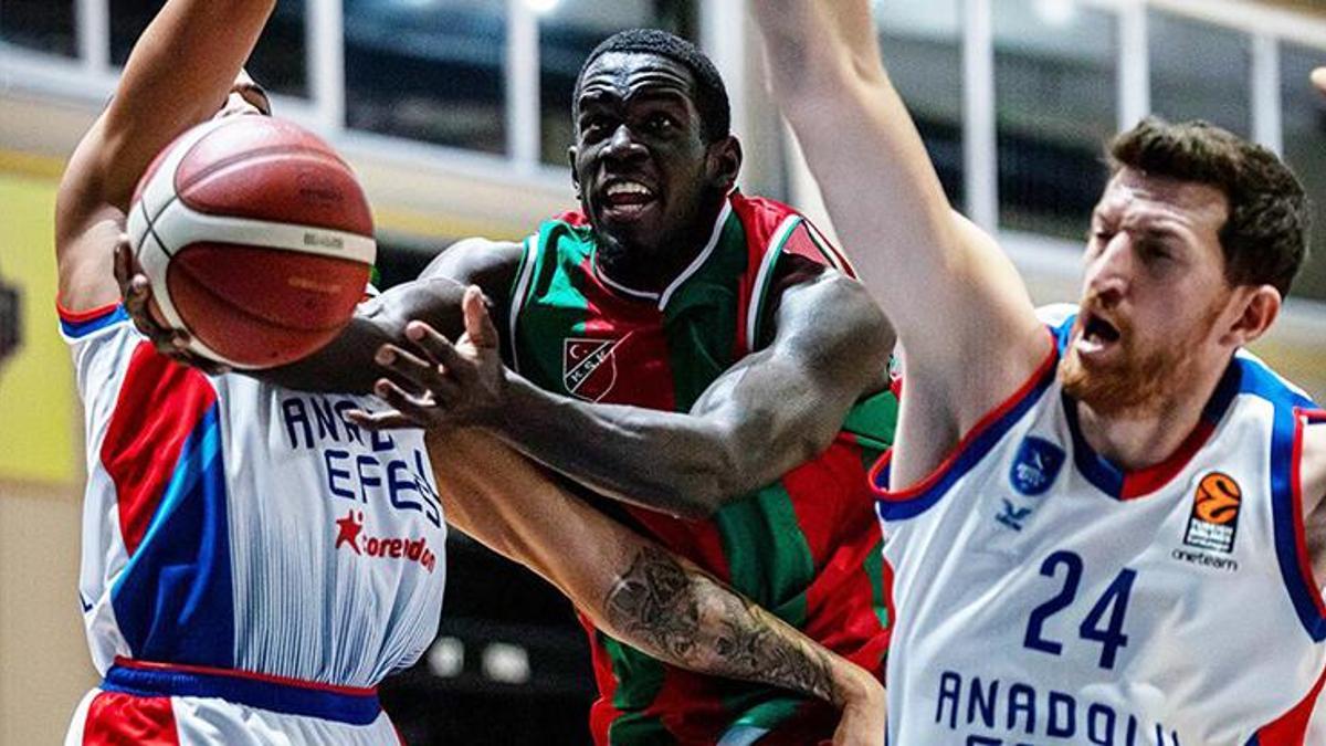 Karşıyaka Basketbol Anadolu Efes'i devirdi