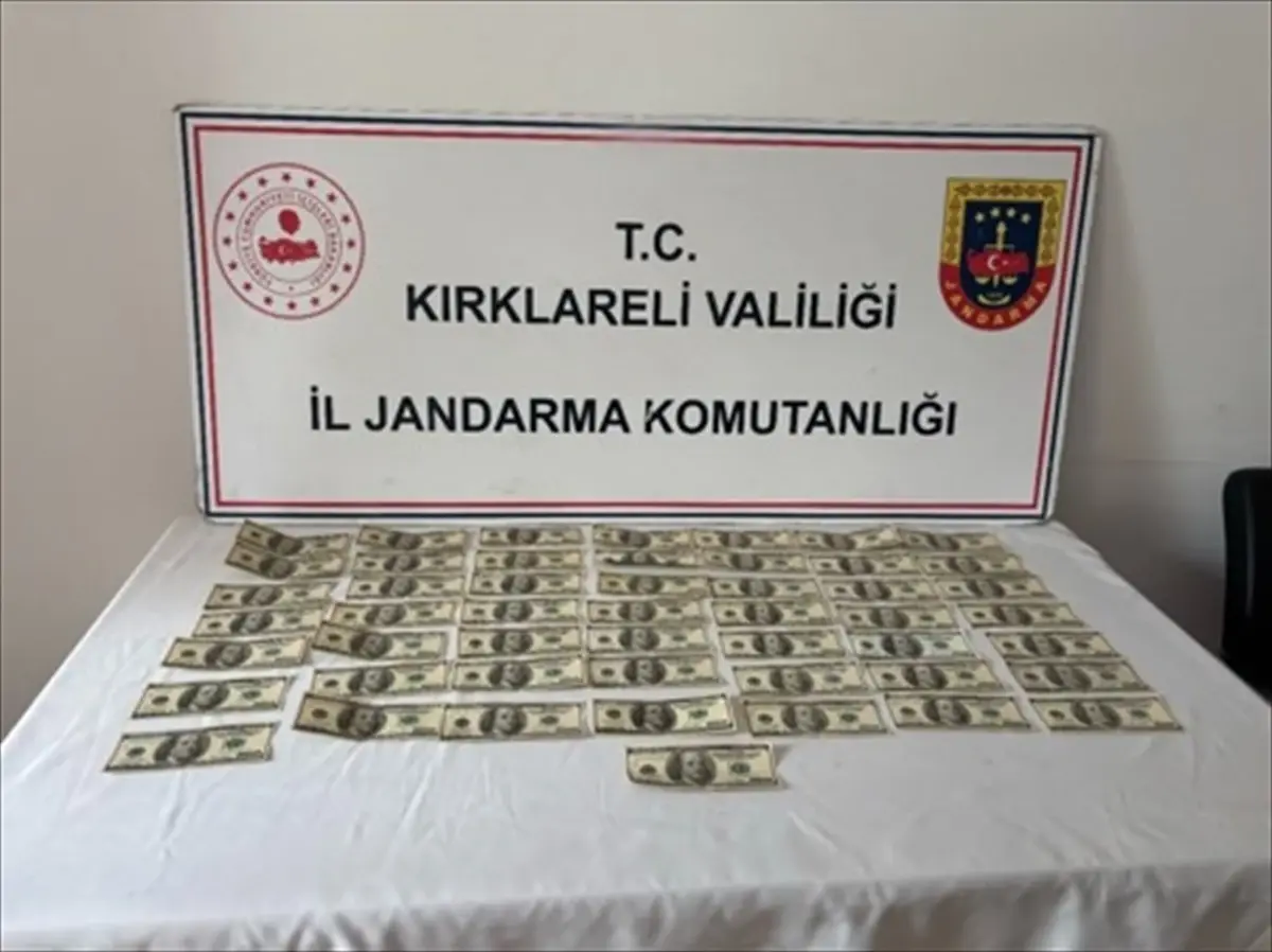 Kırklareli'nde operasyonu! Şüphelinin üzerinden sahte 5 bin dolar çıktı