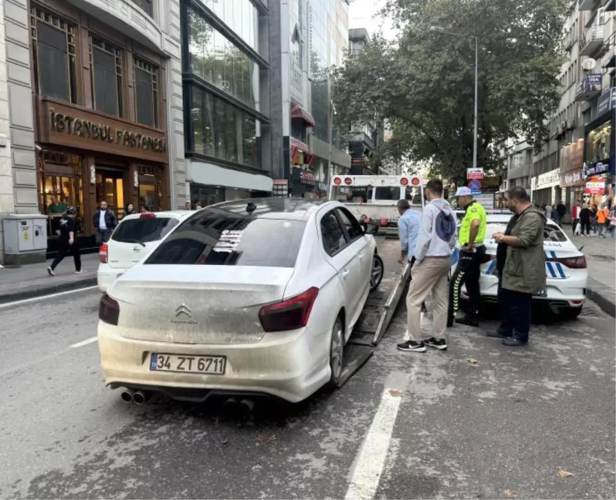 Zonguldak'ta Modifiyeli Araç Trafikten Men Edildi