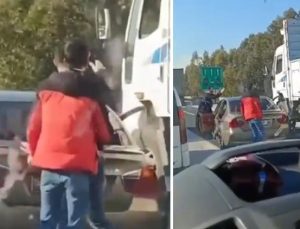 Adana'da otoyolda trafik tartışması