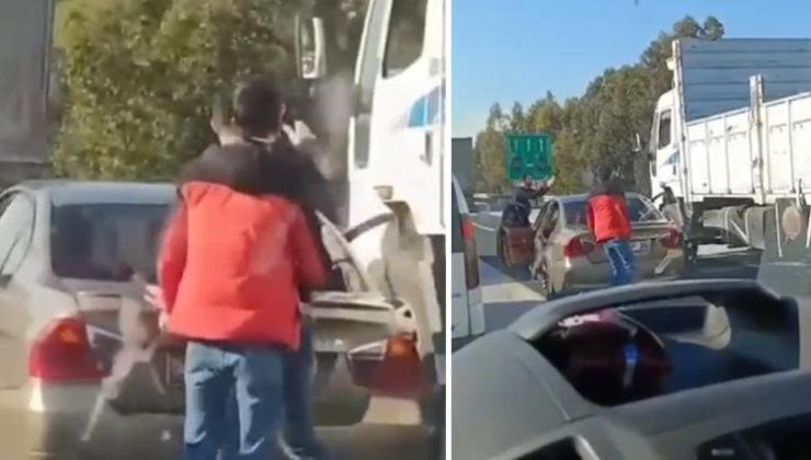Adana'da otoyolda trafik tartışması