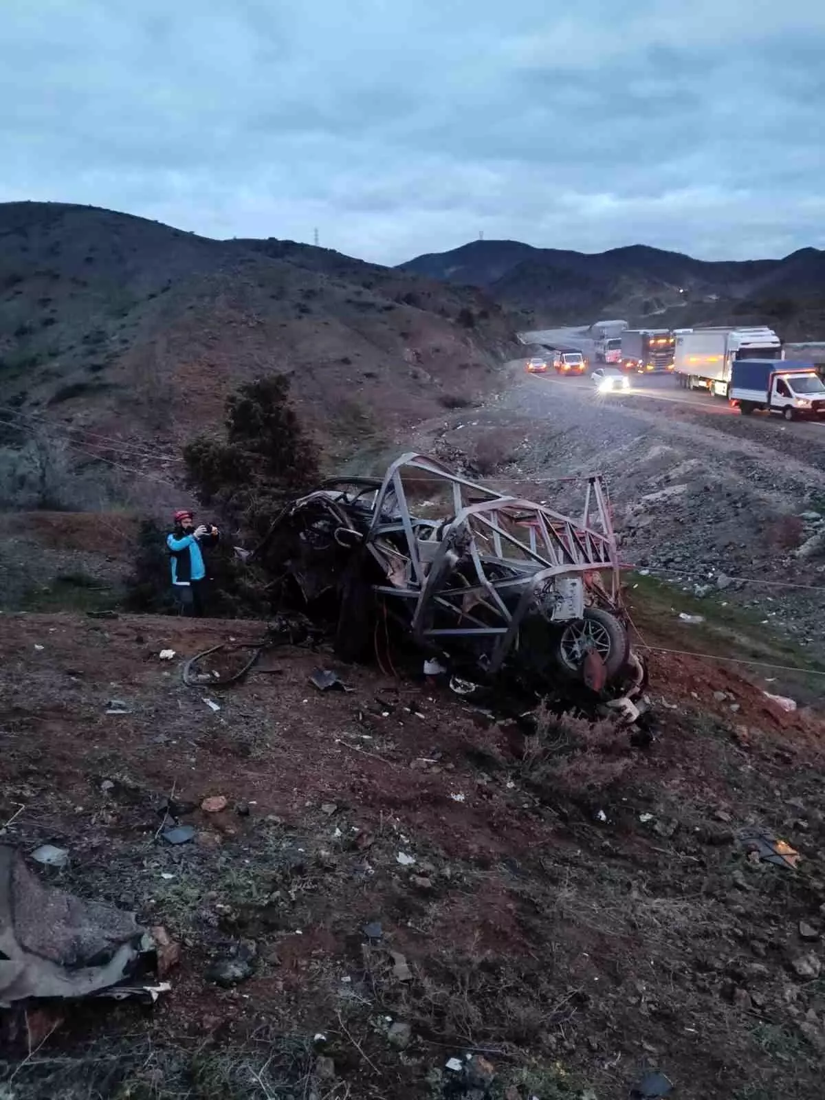 Bingöl'de Heyecan Verici Bir Kaza: 1 Ölü, 1 Yaralı