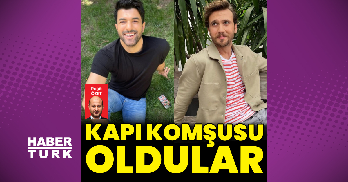 Aras Bulut İynemli ile Engin Akyürek, komşu oldu