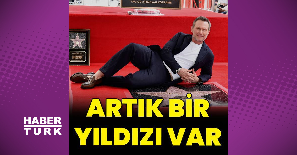 Christian Slater'a Hollywood Şöhretler Kaldırımı’nda yıldız verildi