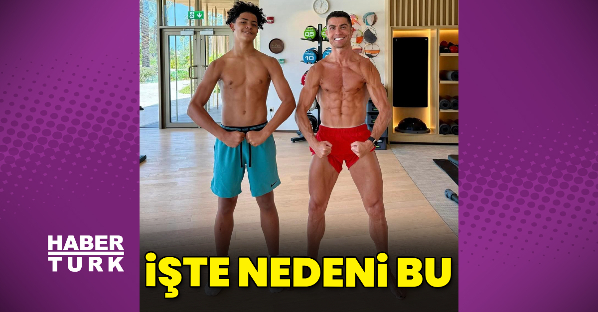 Cristiano Ronaldo'nun oğlu da kendisinin izinde