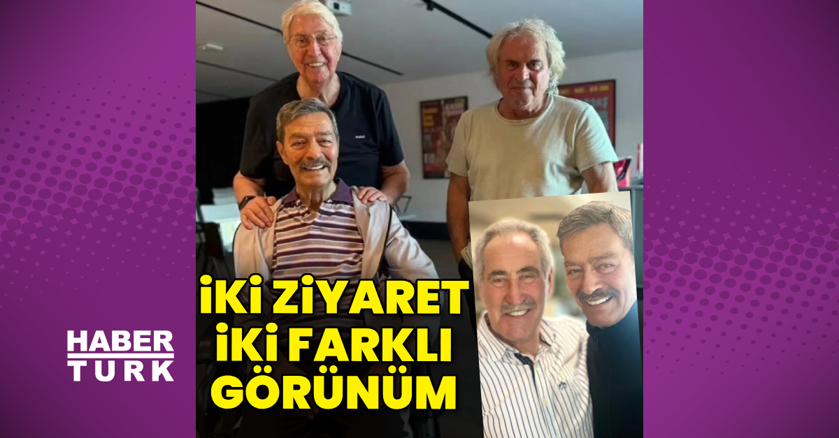 Kadir İnanır'a aynı gün iki ziyaret: Usta oyuncunun iki farklı görünümü